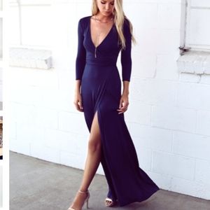 WRAP MAXI DRESS